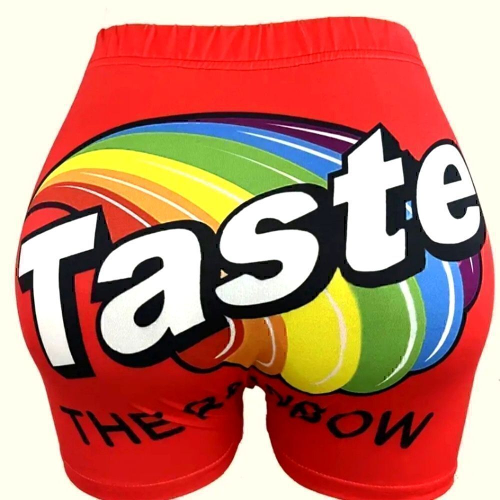 Taste the rainbow women's shorts   